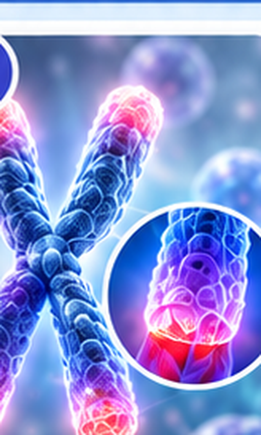 端粒縮短 / Telomere Attrition 科學示意圖