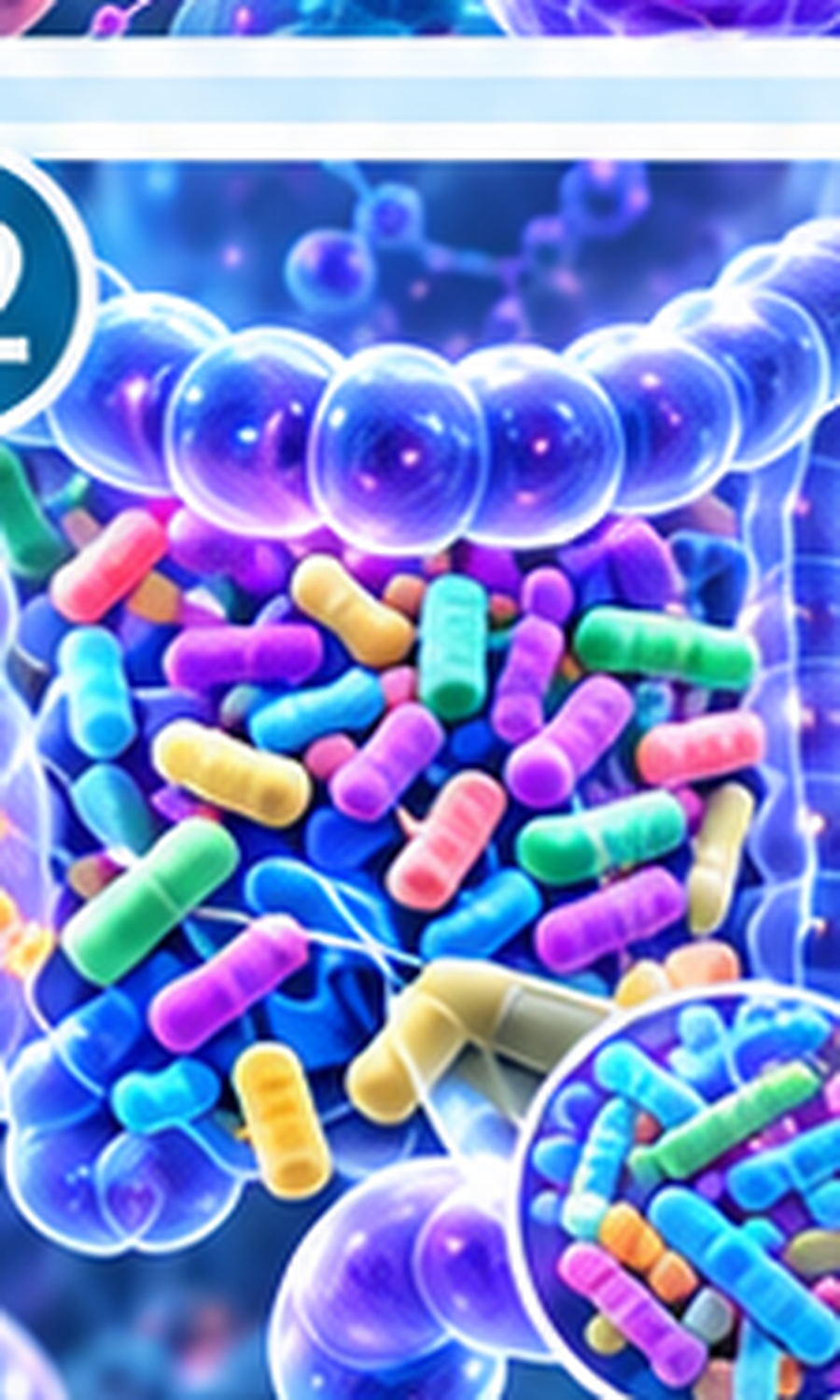 微生物群失衡 / Dysbiosis 科學示意圖